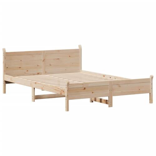 Sengeramme uden madras 140x200 cm massivt fyrretræ
