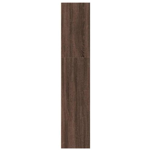 Bogreol 40x30x152 cm konstrueret træ brun egetræsfarve