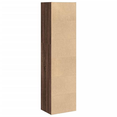 Bogreol 40x30x152 cm konstrueret træ brun egetræsfarve