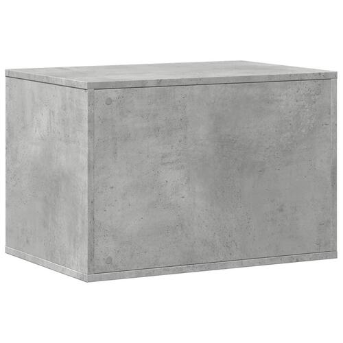 Toiletskjuler kattebakke 60x40x40 cm konstrueret træ betongrå