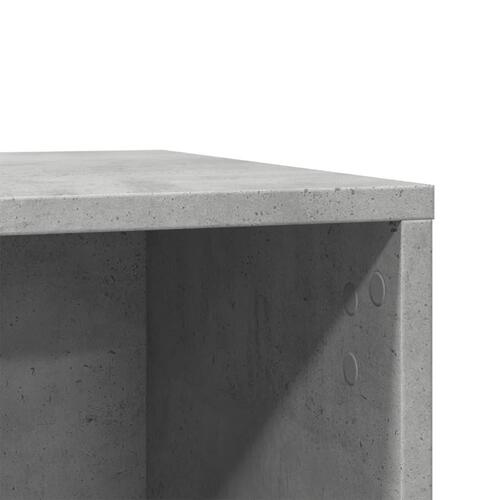 Toiletskjuler kattebakke 60x40x40 cm konstrueret træ betongrå