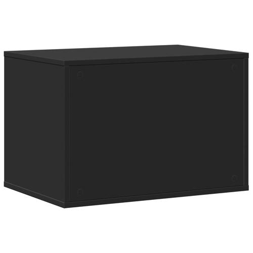 Toiletskjuler til kattebakke 60x40x40 cm konstrueret træ sort
