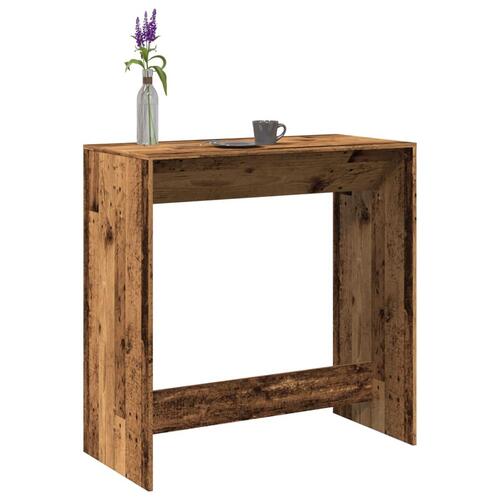 Barbord 102x50x103,5 cm konstrueret træ gammelt trælook