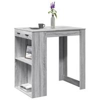 Barbord 102x70x103,5 cm konstrueret træ grå sonoma-eg