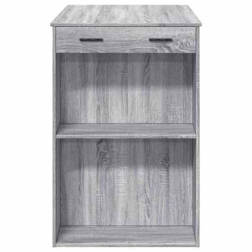 Barbord 102x70x103,5 cm konstrueret træ grå sonoma-eg