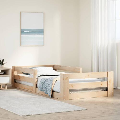Sengeramme uden madras 80x200 cm massivt fyrretræ
