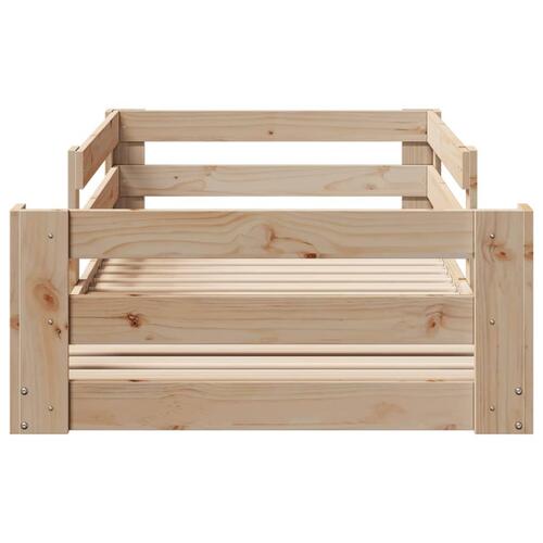 Sengeramme uden madras 80x200 cm massivt fyrretræ