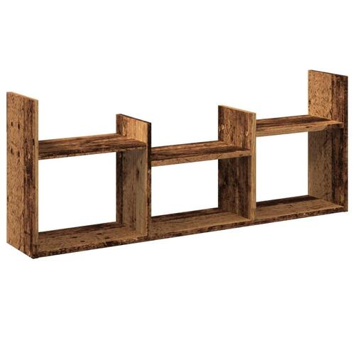 Vægskab 100x18x40 cm konstrueret træ antikt træ
