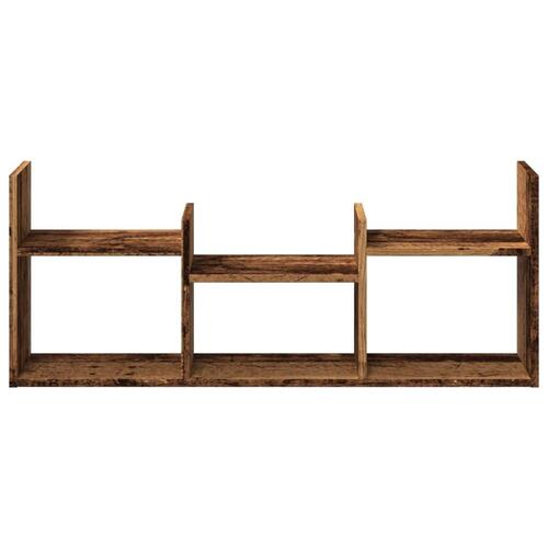 Vægskab 100x18x40 cm konstrueret træ antikt træ