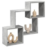 Vægskab 78x18x71 cm konstrueret træ betongrå