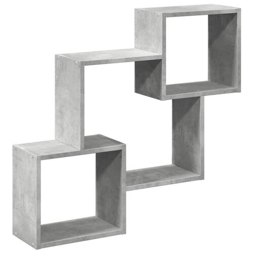 Vægskab 78x18x71 cm konstrueret træ betongrå
