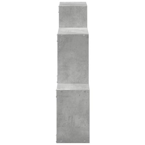 Vægskab 78x18x71 cm konstrueret træ betongrå