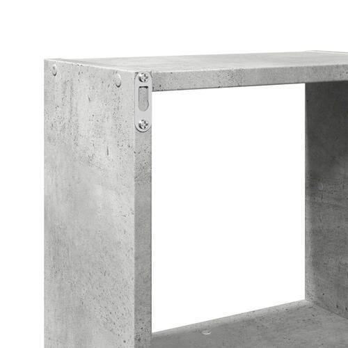 Vægskab 78x18x71 cm konstrueret træ betongrå