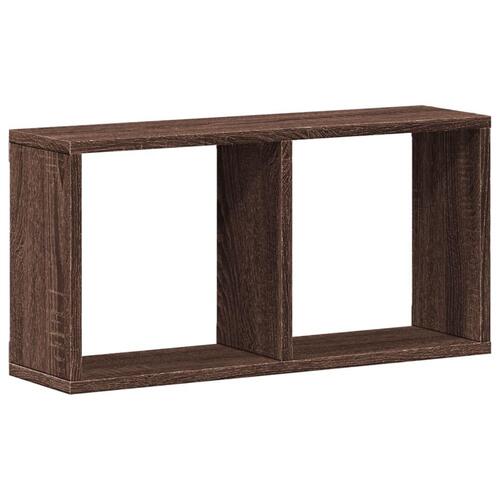 Vægskab 60x16x30 cm konstrueret træ brun egetræsfarve