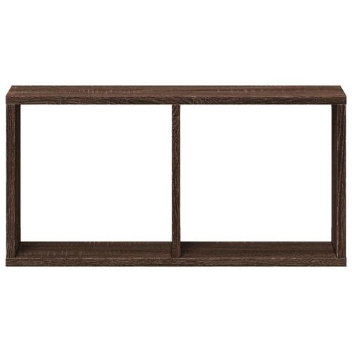 Vægskab 60x16x30 cm konstrueret træ brun egetræsfarve