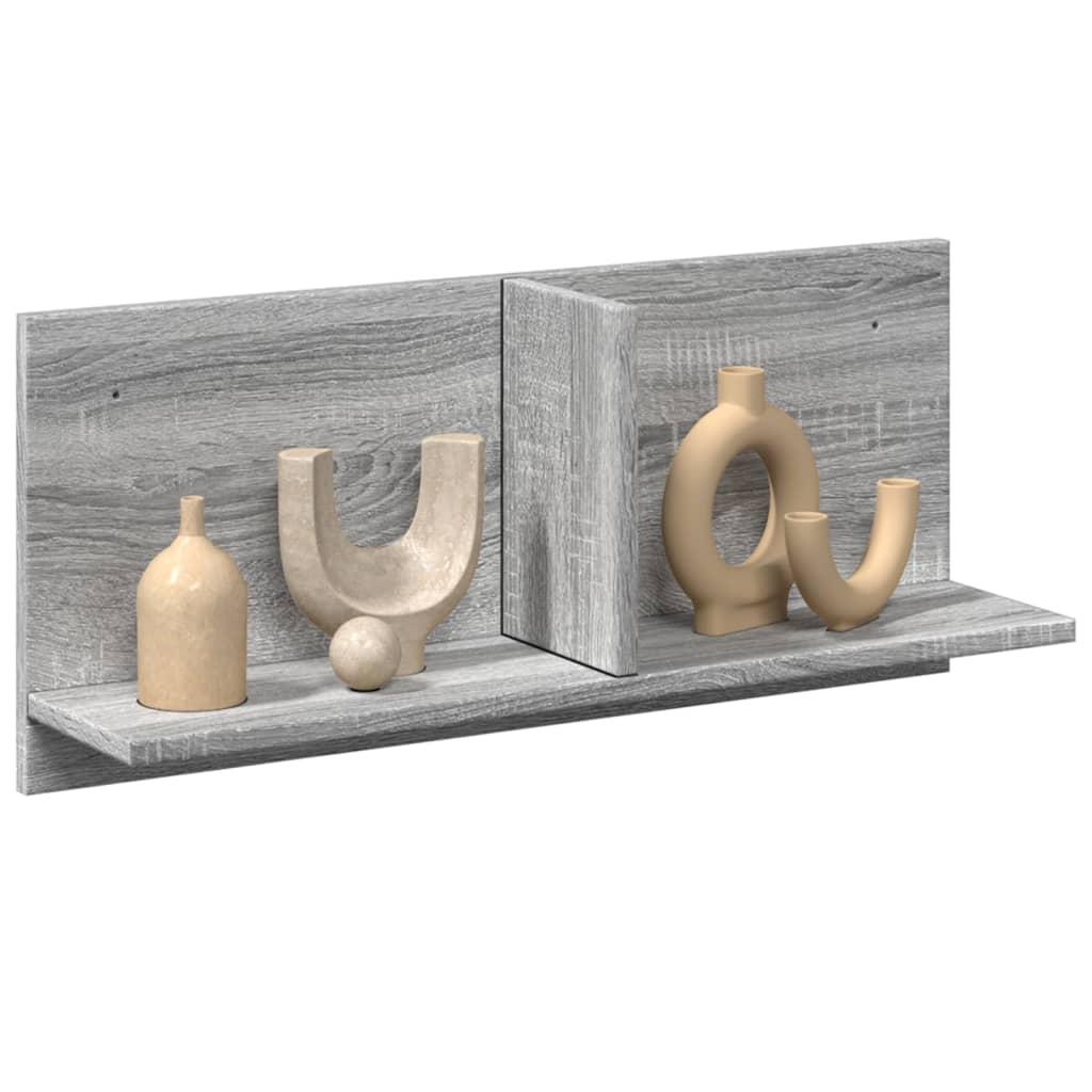 Vægskab 70x16,5x30 cm konstrueret træ grå sonoma-eg