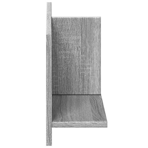 Vægskab 70x16,5x30 cm konstrueret træ grå sonoma-eg