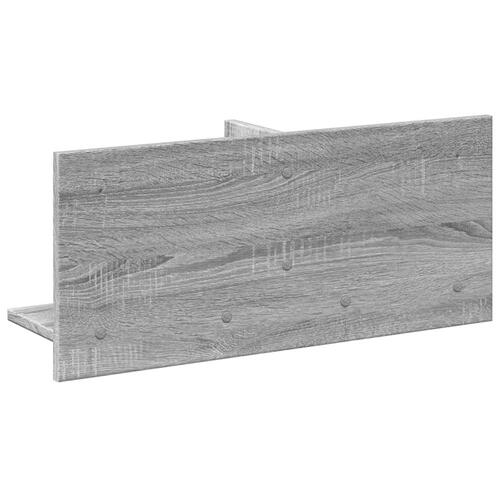 Vægskab 70x16,5x30 cm konstrueret træ grå sonoma-eg