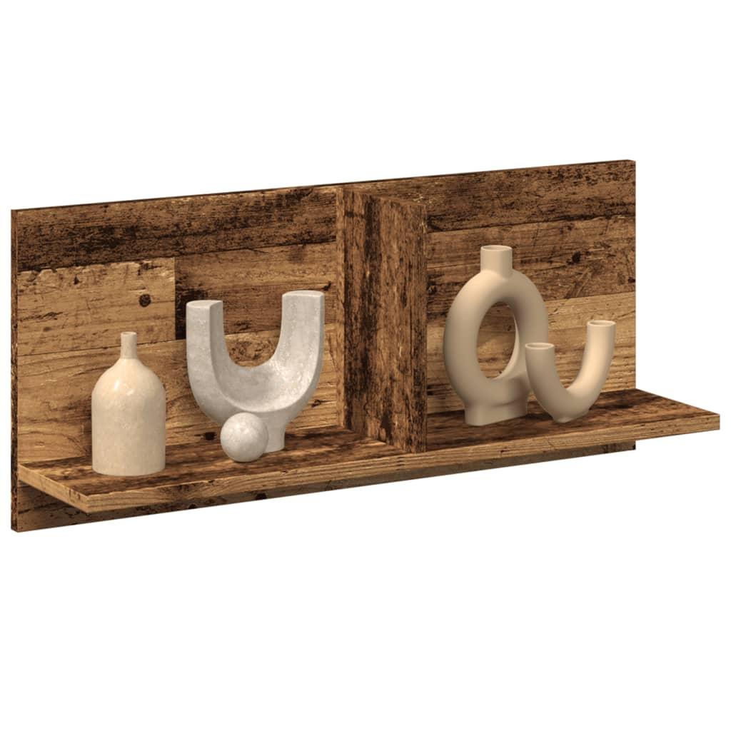 Vægskab 70x16,5x30 cm konstrueret træ antikt træ