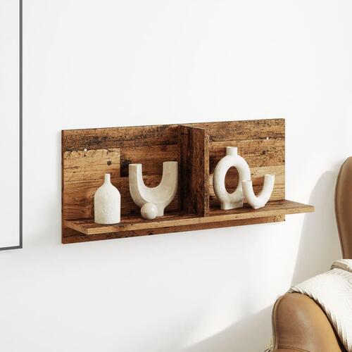 Vægskab 70x16,5x30 cm konstrueret træ antikt træ
