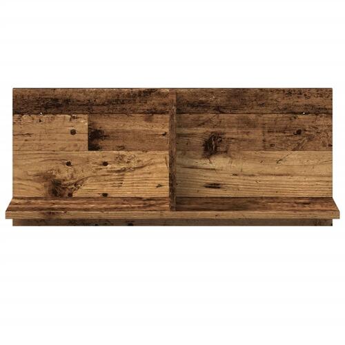 Vægskab 70x16,5x30 cm konstrueret træ antikt træ