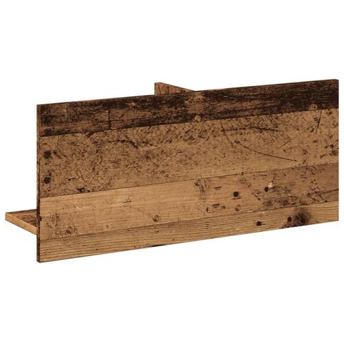 Vægskab 70x16,5x30 cm konstrueret træ antikt træ