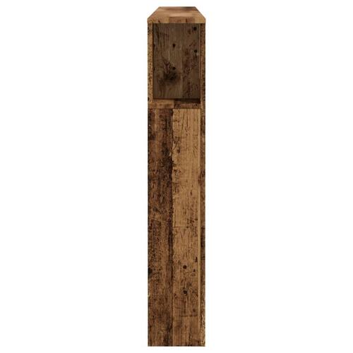 Sengegavl med opbevaring 200x18,5x102,5 cm konstrueret træ