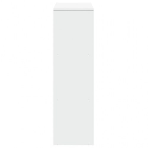 Rumdelerreol i hvid - 3-lags trappereol, 99 × 29 × 99 cm