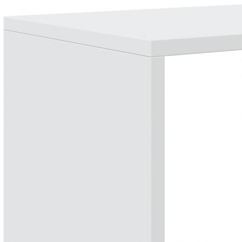 Rumdelerreol i hvid - 3-lags trappereol, 99 × 29 × 99 cm