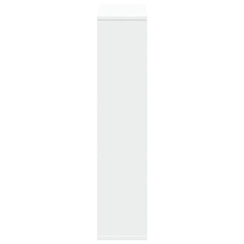 Bogreol 63x20x90 cm konstrueret træ hvid