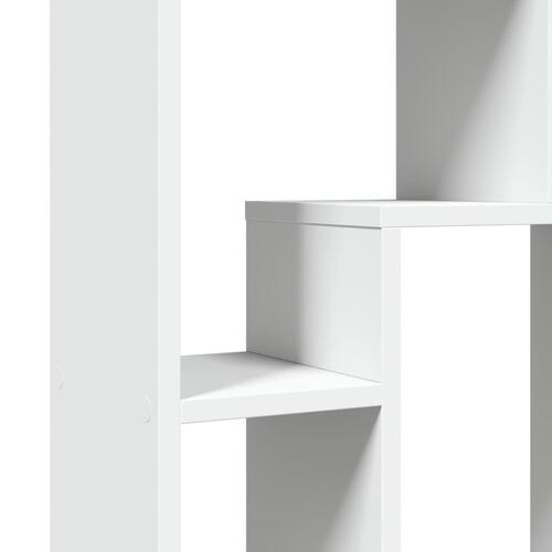 Bogreol 63x20x90 cm konstrueret træ hvid