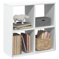 Bogreol/rumdeler 69,5x29x69,5 cm konstrueret træ hvid