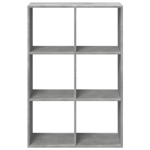 Bogreol/rumdeler 69,5x29x103,5 cm konstrueret træ betongrå