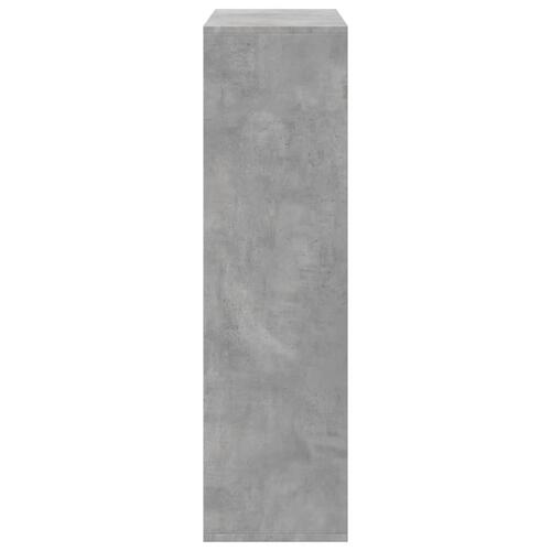 Bogreol/rumdeler 69,5x29x103,5 cm konstrueret træ betongrå