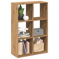 Bogreol/rumdeler 69,5x29x103,5 cm konstrueret træ kunsteg