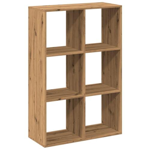 Bogreol/rumdeler 69,5x29x103,5 cm konstrueret træ kunsteg
