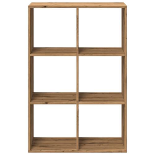Bogreol/rumdeler 69,5x29x103,5 cm konstrueret træ kunsteg
