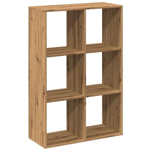 Bogreol/rumdeler 69,5x29x103,5 cm konstrueret træ kunsteg