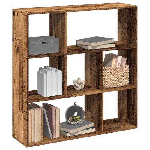 Bogreol/rumdeler 102x29x103,5 cm konstrueret træ antikt træ