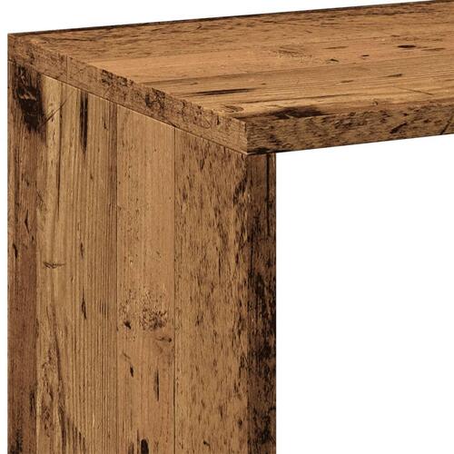 Bogreol/rumdeler 102x29x103,5 cm konstrueret træ antikt træ
