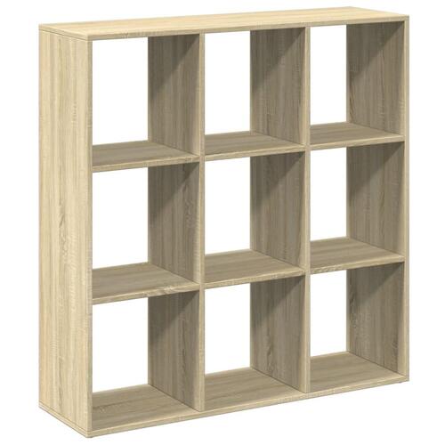 Bogreol/rumdeler 102x29x103,5 cm konstrueret træ sonoma-eg