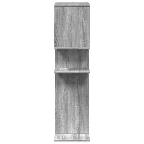 Bogreol/rumdeler 92x29x112 cm konstrueret træ grå sonoma-eg