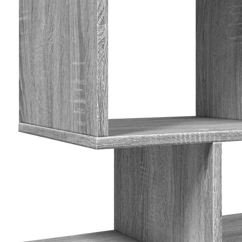 Bogreol/rumdeler 92x29x112 cm konstrueret træ grå sonoma-eg