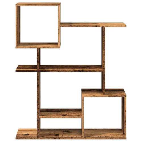 Bogreol/rumdeler 92x29x112 cm konstrueret træ antikt træ
