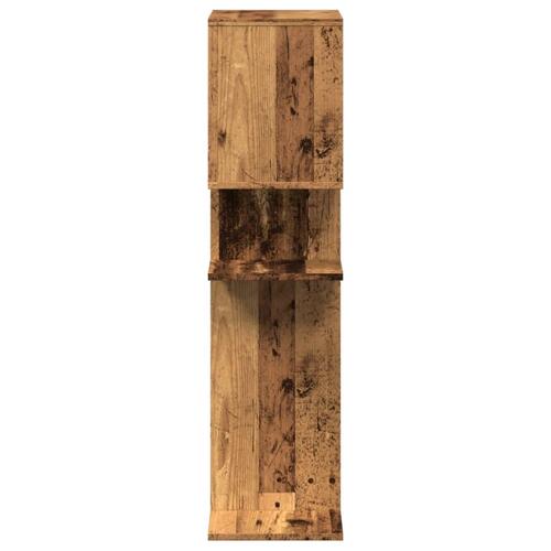 Bogreol/rumdeler 92x29x112 cm konstrueret træ antikt træ