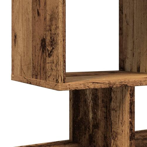 Bogreol/rumdeler 92x29x112 cm konstrueret træ antikt træ