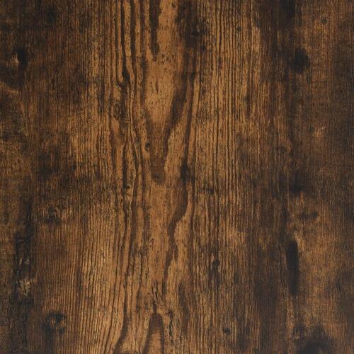 Bogreol/rumdeler 143,5x29x143,5 cm konstrueret træ røget eg