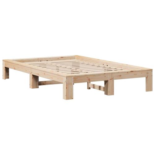 Sengeramme uden madras 120x190 cm massivt fyrretræ