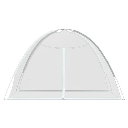Myggenet med døre 200x200x130 cm trådnet hvid