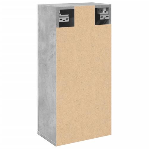Væghængt badeværelsesskab 32x20x67 cm betongrå